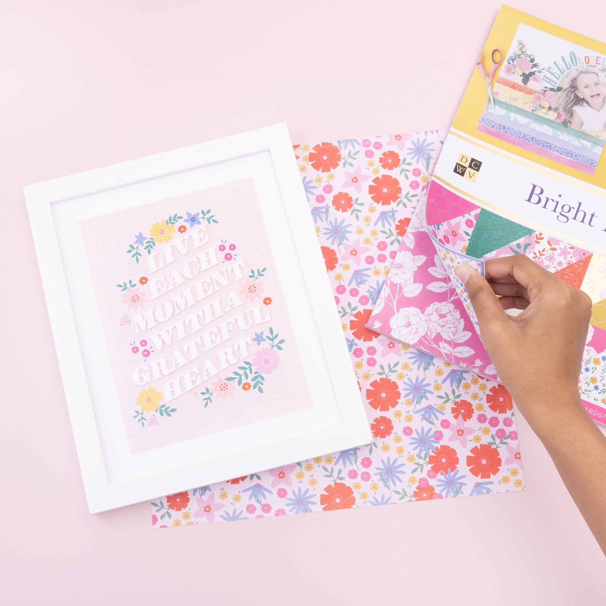 DCWV® 12" x 12" Premium Paper Bright Blooms, 36 Sheets